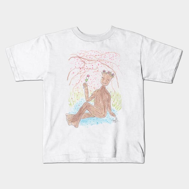 Sakura season Kids T-Shirt by samikelsh